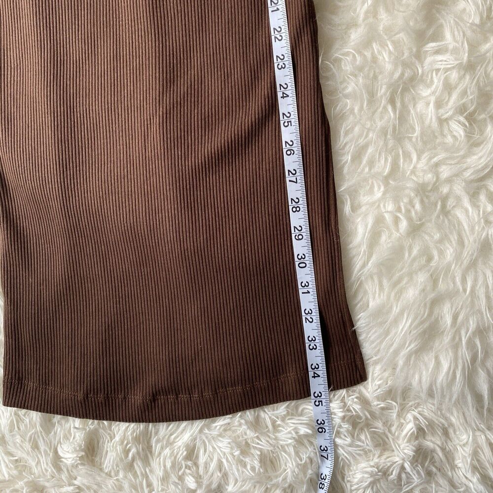 Old Navy Ribbed Midi Dress in Brown, Size Petite XS - Picture 9 of 9